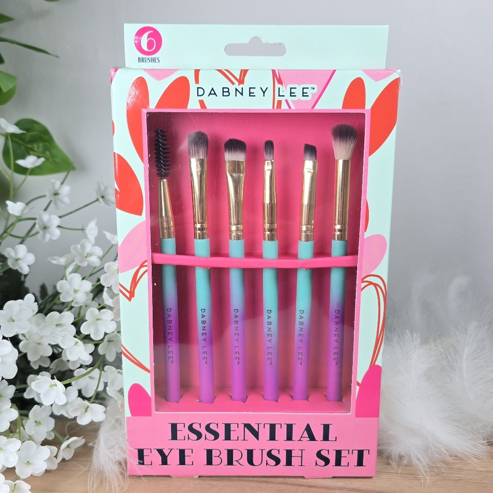 Dabney Lee Ombre Essential Makeup Eye Brush Set 6 Piece Fun Colorful New